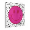 Smiley - Roze - Stippen plexiglas 5mm klein -z3d