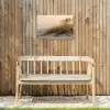 Duinlandschap - Zonsondergang - Strand Tuinposter op houten frame 2 cm dik klein -sfeer4