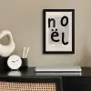 Quotes - Noël - Zwart - Beige - Kerst fotolijst zwart zonder passe partout klein -sfeer1
