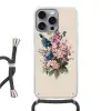 Boeket - Beige - Harmonieus - Subtiel Hoesje iPhone 16 Pro Max met koord klein -3d