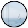 Horizon - Zeilboot - Zee Fotolijst rond zonder passe partout klein -3d