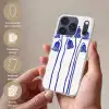 Bloemen - Blauw - Lijnen - Bloemblaadjes Telefoonhoesje iPhone 17 Pro klein -sfeer3_NL