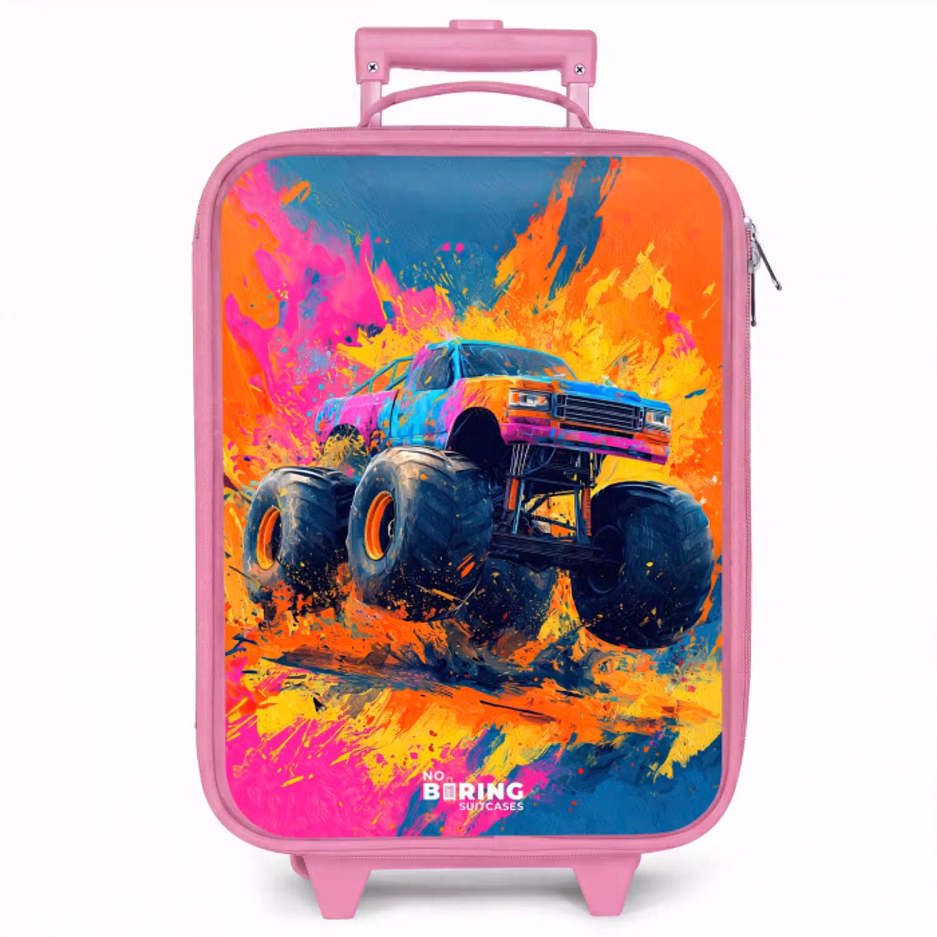 Monstertruck - Verfspatten - Kleurrijk - Explosie Kinderkoffer - Roze klein -zzz_website3d