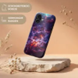 Space - Stars - Abstract - Colorful Toughcase MagSafe Apple iPhone 17 klein -USP_RandenV_NL