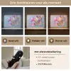 Bloemen - Paars - Overloop - Meeldraden Light Box met batterij (Wandlamp) middel -USP_lichtkleurNL