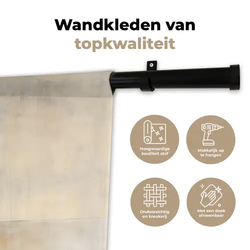 Boom - Vlakken - Takken - Kleurverloop Wandkleed katoen klein -sfeer2