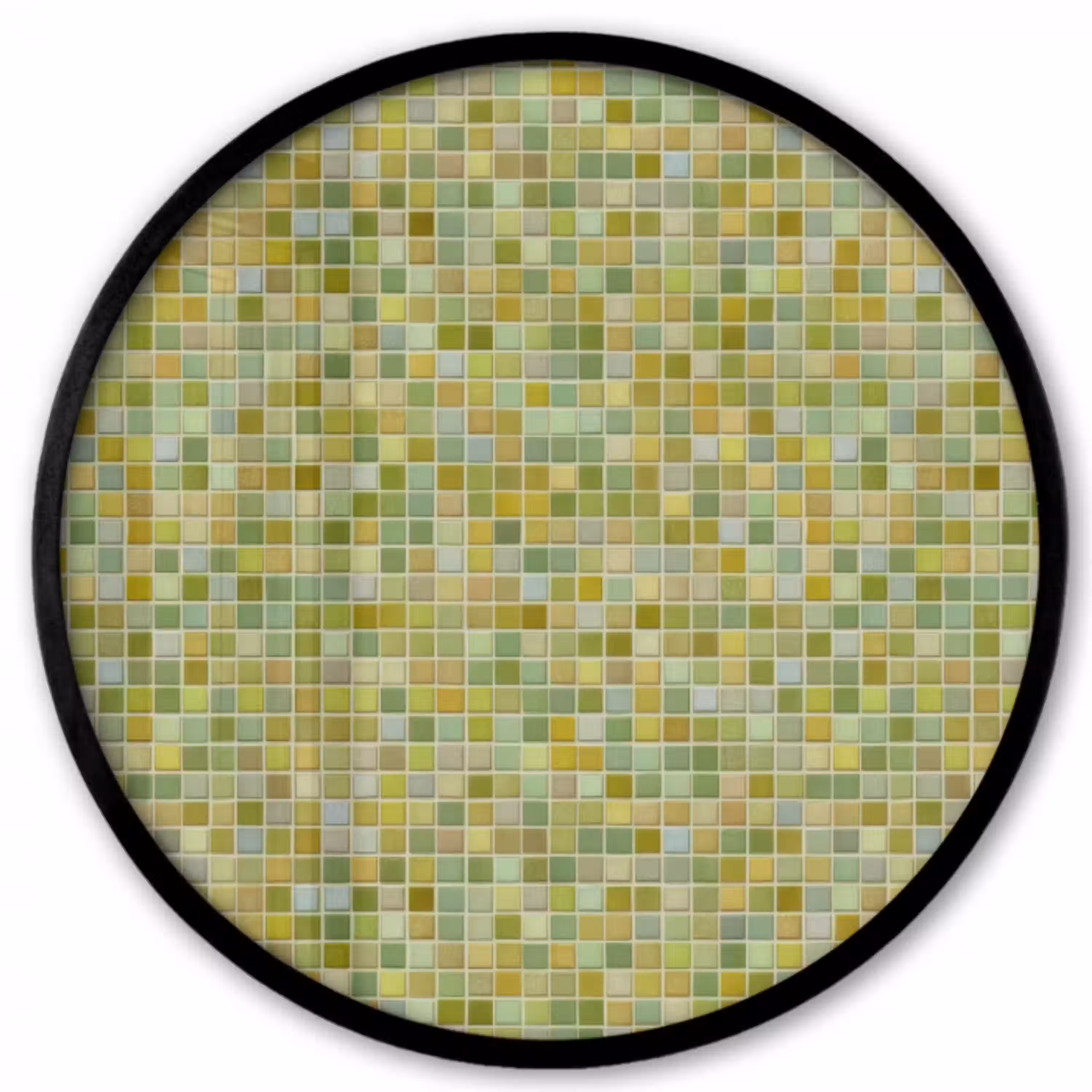 Mozaïek - Patroon - Groen Fotolijst rond zonder passe partout klein 856 -3d