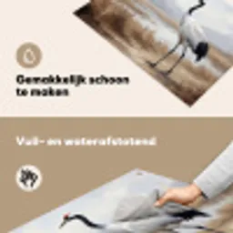 Kraanvogel - Natuur - Realistisch Inductie beschemer met haakjes klein -ky-schoon-nl