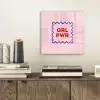 Grl pwr - Roze - Kader plexiglas 5mm klein -sfeer1