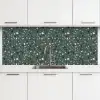 Terrazzo -  Patroon - Kleurrijk - Groen keuken achterwand 2 middel 871 -3d