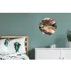 Marmerlook - Goud - Zwart - Glitter - Chic Wandcirkel aluminium klein -slaapkamer