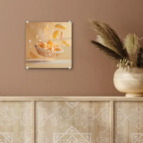 Peach - Eten - Taart - Oranje plexiglas 5mm klein -sfeer5