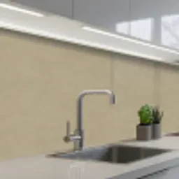 Zandkleur - Korrelige structuur - Beton keuken achterwand 2 middel 871 -3d_schuin