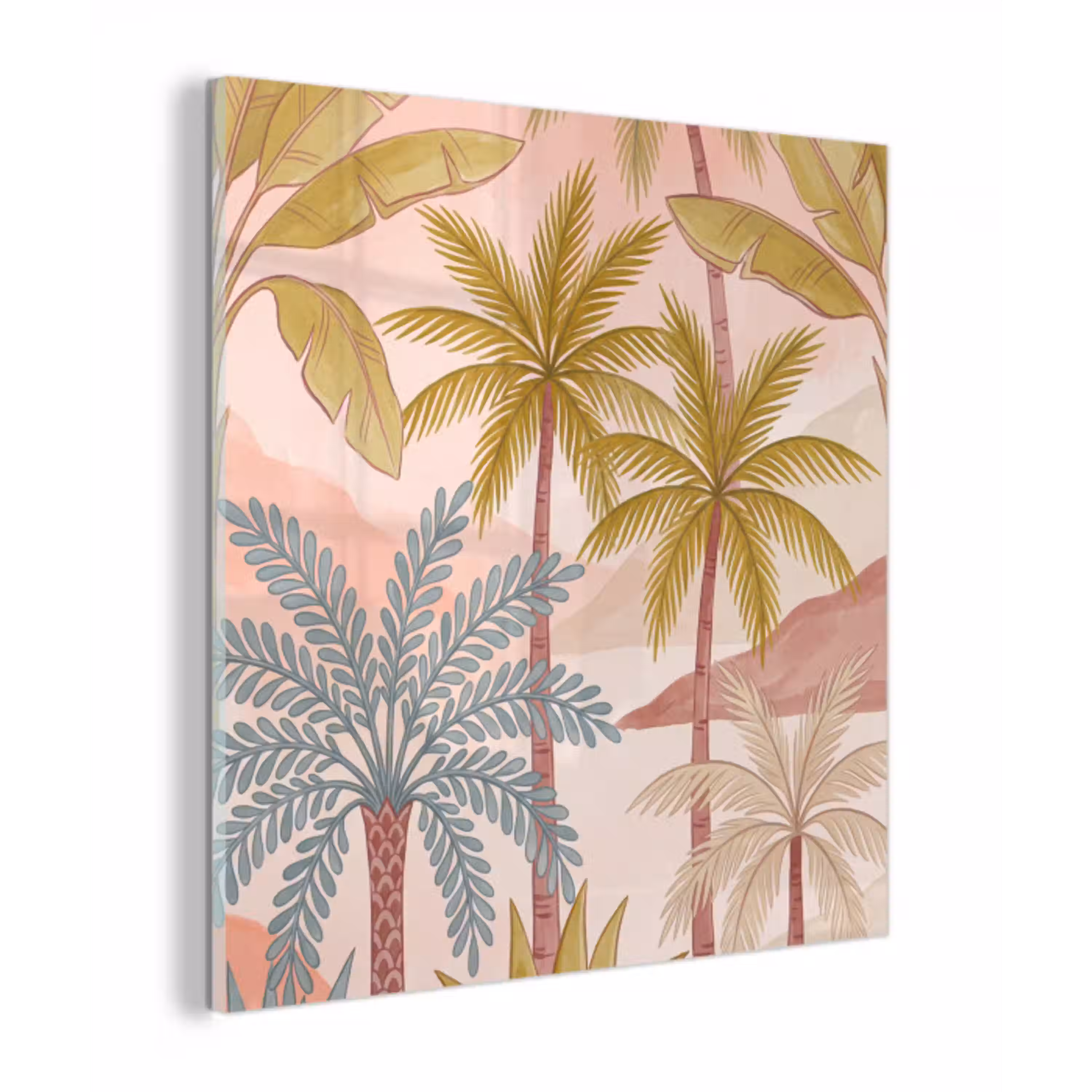 Illustratie - Palmbomen - Kleurrijk plexiglas 5mm klein -z3d