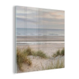 Zandstrand - Bewolkt - Duinen plexiglas 5mm klein -z3d