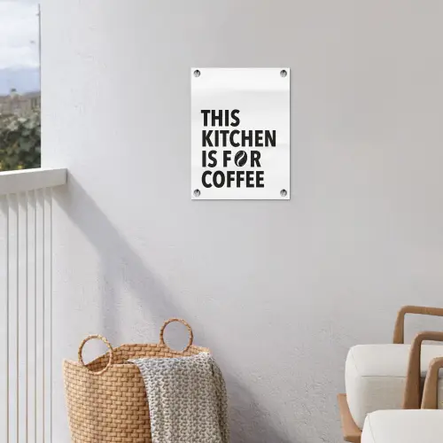 Quotes  - Koffie - Bonen - Modern tuinposter los doek klein -sfeer8