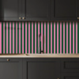 Verticale strepen - Groen - Roze keuken achterwand 2 middel 871 -sfeer1