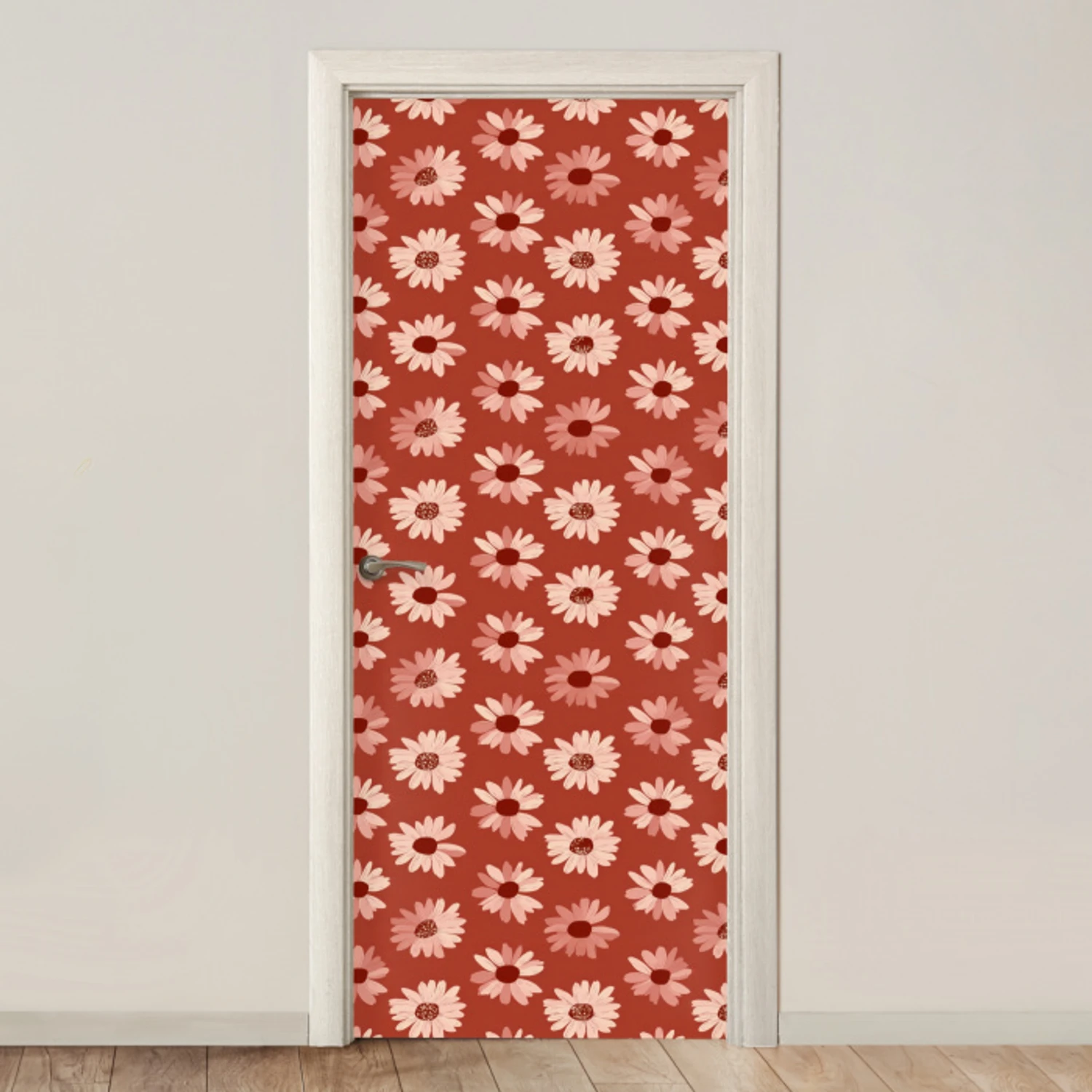 Madelief - Retro - Terracotta deurposter klein 289 -3d_beige
