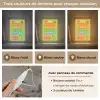 Alfabet - Educatief - Letters leren voor kinderen - Groen - Dieren Light Box met kabel (Kinderlampje) klein -USP_lichtkleurFR