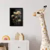 Boeket - Bloemen - Licht - Zwart fotolijst zwart zonder passe partout klein -usfeer4_kinderkamer