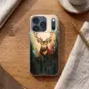 Hert - Geverfd - Gewei - Bruin Telefoonhoesje iPhone 17 Pro klein -sfeer1