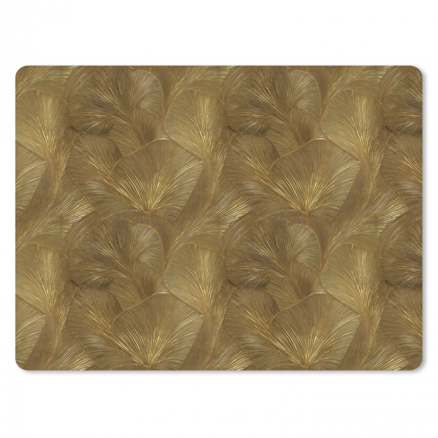Organisch - Lijnen - Goud muismat rubber klein 262 -3d