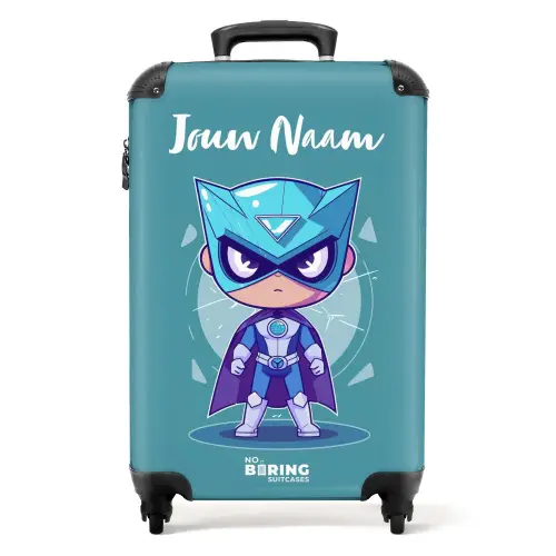 Turquoise tornado NBS - Handbagage koffer - Kinderen Unisex middel -productfoto_recht