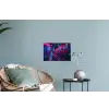 Stad - Neon -  Nacht - Roze - Graffiti Muursticker klein -plant