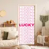 Lucky - Roze - Patroon deurposter klein -sfeer2