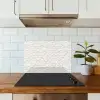 Schubben - Wit - Elegant keuken achterwand spatscherm klein 900 -sfeer2