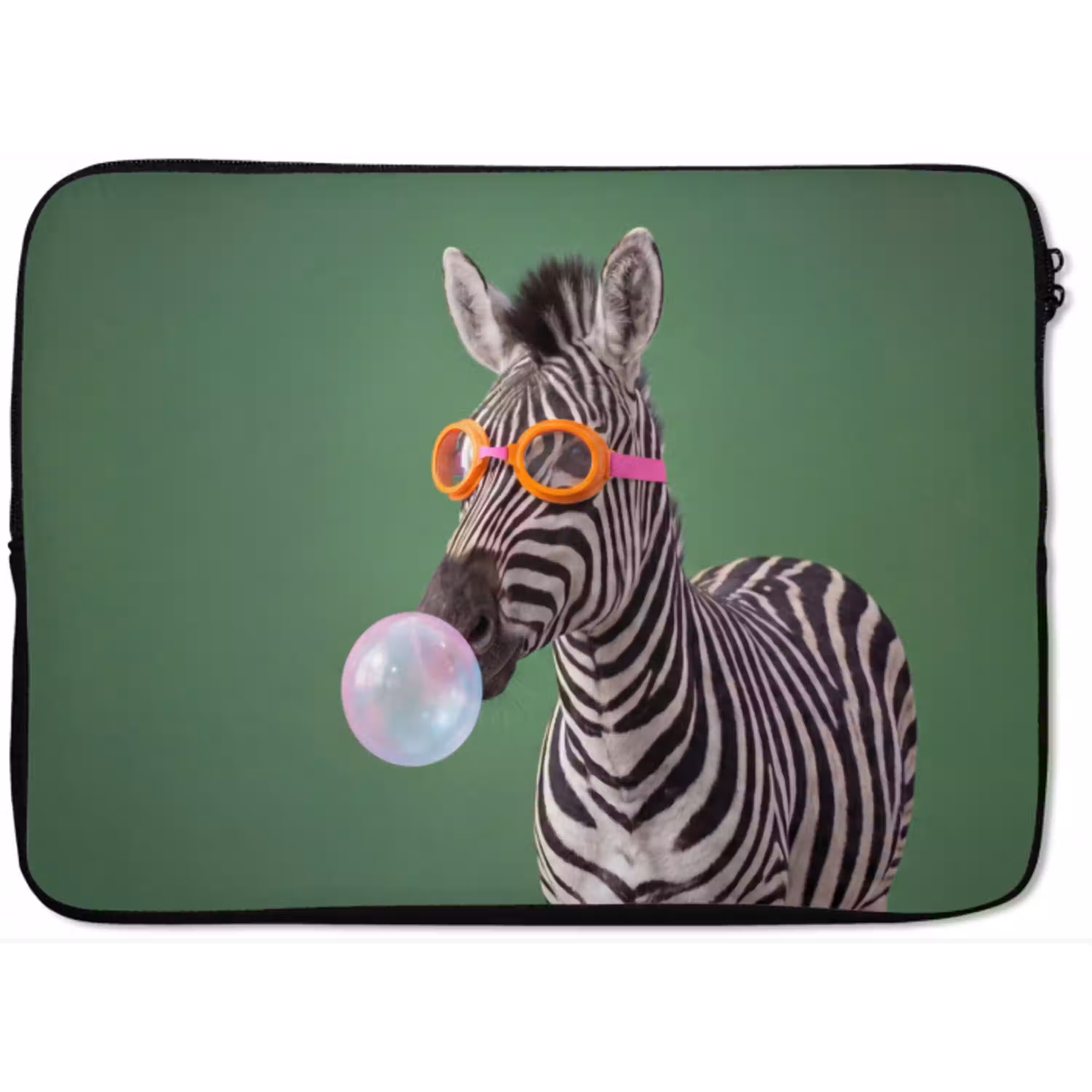 Dier - Bril - Bel - Modern - Groen laptophoes neopreen klein -zkaufland3dotto