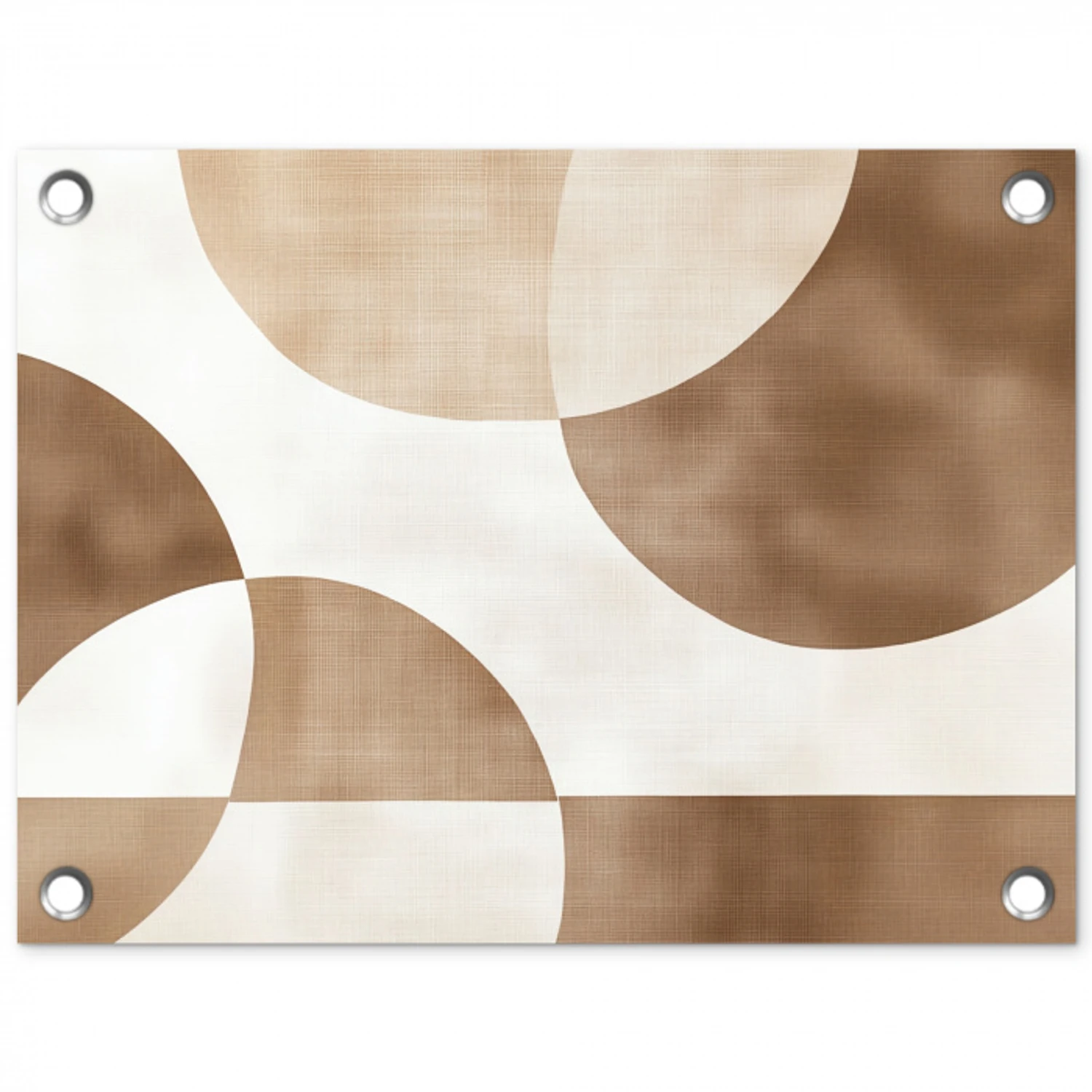 Snijdende cirkels - Overlappende vlakken tuinposter los doek klein -3d