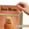 Monster - Knuffel - Oranje Light Box met kabel (Kinderlampje) klein -USP_websiteprintNL