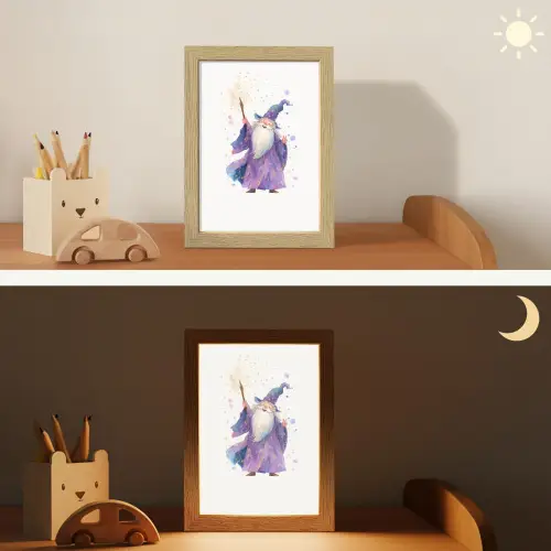 Tovenaar - Magie - Paars Light Box met kabel klein -sfeer3_kind