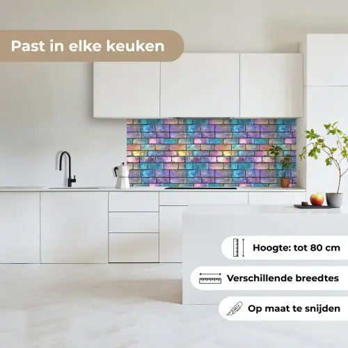 Gloed - Kleuren - Muur - Glans keuken achterwand 2 middel 871 -sfeer4_NL