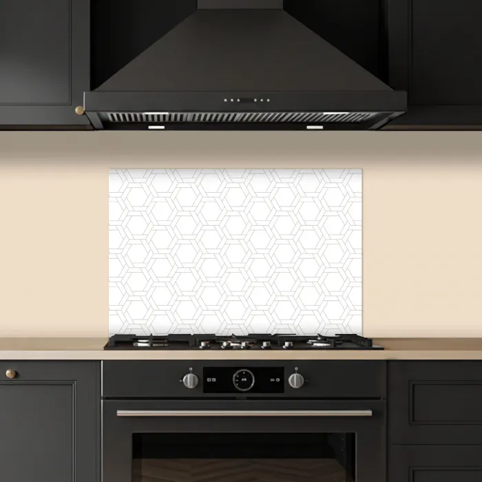 Grafisch - Patroon - Modern keuken achterwand spatscherm klein 900 -sfeer1