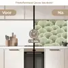 Waaier - Blad - Groen keuken achterwand 2 middel 871 -voor-na2_NL