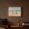 Strand - Surfbord - Pastel Light Box met batterij (Wandlamp) middel -sfeer4