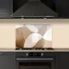 Ovale vormen - Transparant - Zachte overgang keuken achterwand spatscherm klein -sfeer1