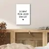Spreuken - Jij bent mijn liever dan lief - Quotes aluminium wit klein -sfeer3