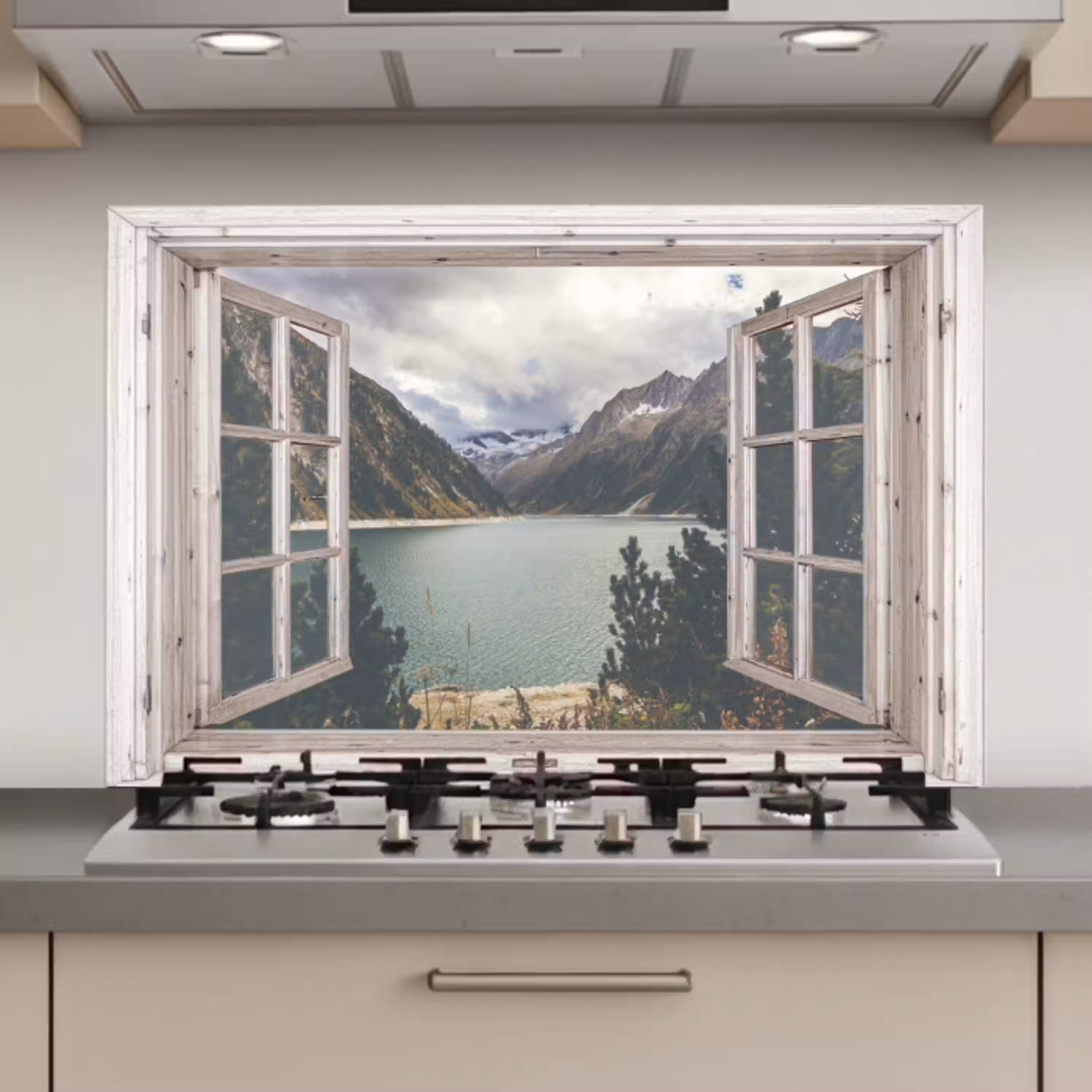 Doorkijk - Water - Berg keuken achterwand spatscherm klein -3d_website