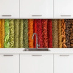 Kruiden - Specerijen - Kleurrijk keuken achterwand 2 middel -3d
