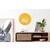 Citroenen - Illustratie - Minimalistisch - Geel Wandcirkel aluminium klein -kantoor