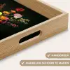 Bloemen - Vaas - Zwart Dienblad Rechthoek middel -USP_HandgreepNL