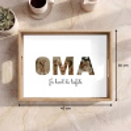 Oma - Lettercollage Dienblad Rechthoek middel -USP_Formaat