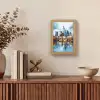 Bomen Frankfurt- Stad - Skyline - Brug Light Box met kabel (Tafellamp) klein -sfeer2