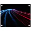 Gaming - Strepen - Gebogen - Blauw tuinposter los doek klein -3d