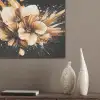 Bloemen - Goud - Graffiti - Zwart - Abstract PET vilt klein -sfeer6_closeup
