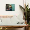 Melkmeisje - Amandelbloesem - Van Gogh - Vermeer - Schilderij - Oude meesters tuinposter los doek klein -sfeer7