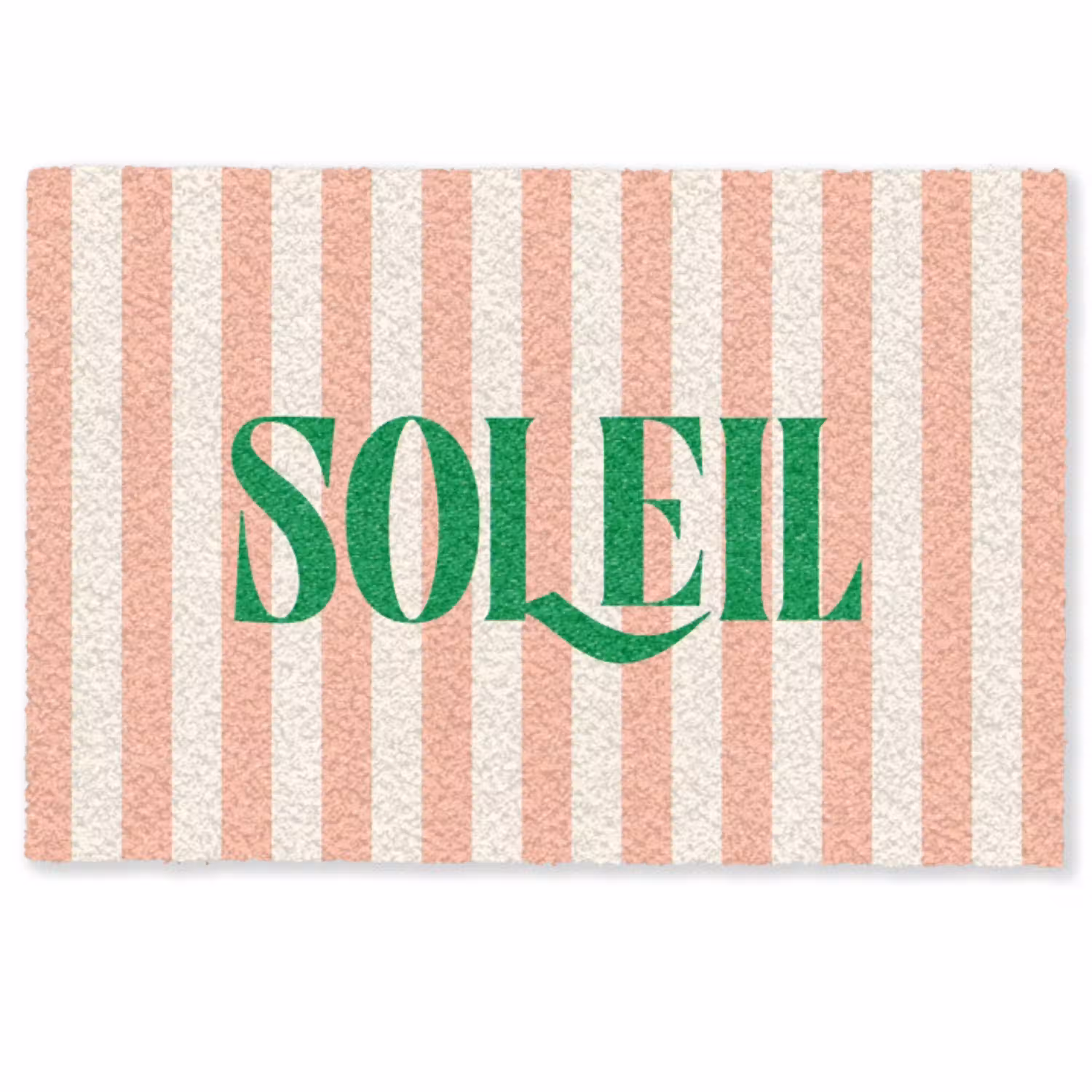 Zachtroze - Groen - Strepen - Soleil Deurmat klein -zkaufland3d